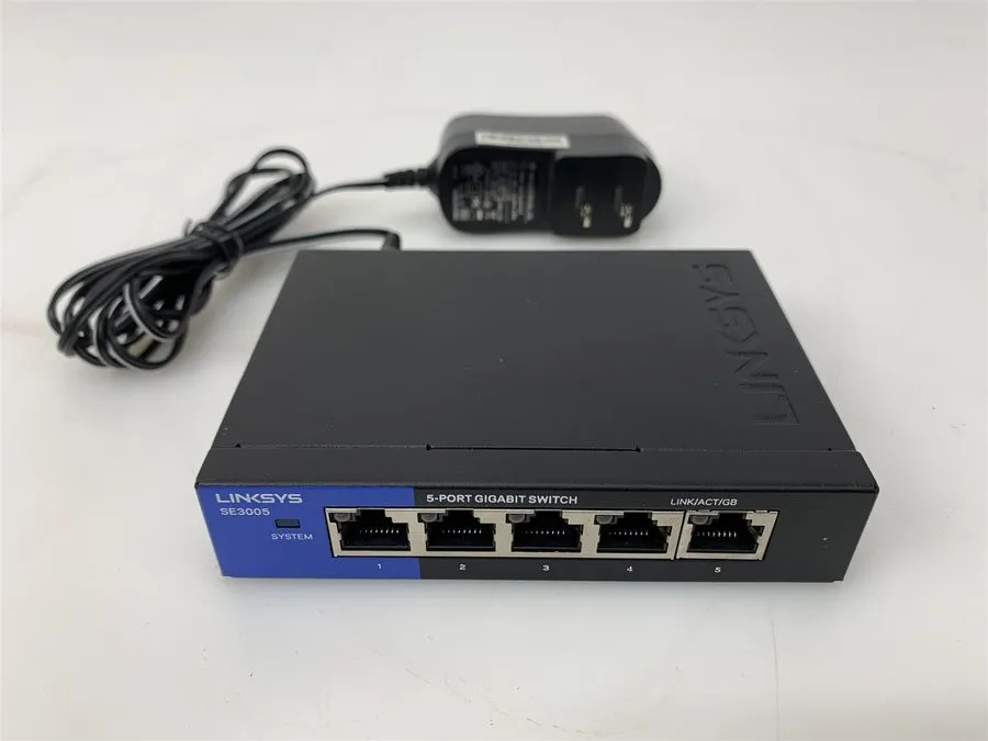 Коммутатор Linksys 5 Port Gigabit Ethernet Switch SE3005 V2