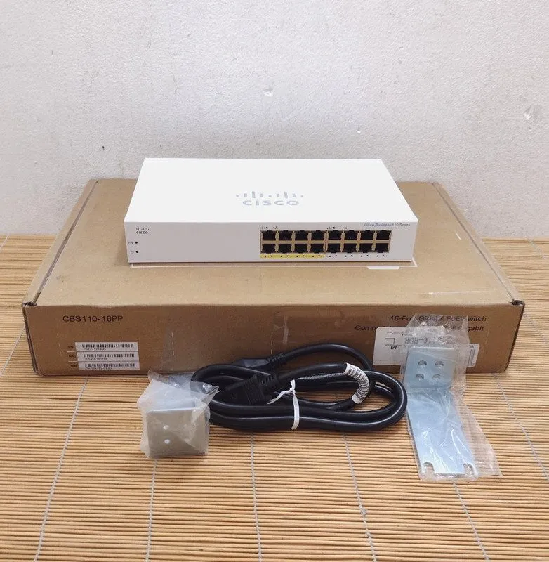 Коммутатор Cisco CBS110-16PP 16-Port Gigabit Unmanaged PoE Switch 8x PoE 64W 1U 
