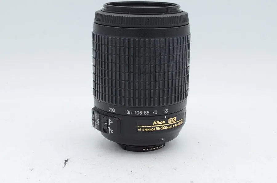 Объектив Nikon AF-S VR Nikkor 55-200mm f/4-5.6 G ED DX Zoom Lens w/ Len Caps