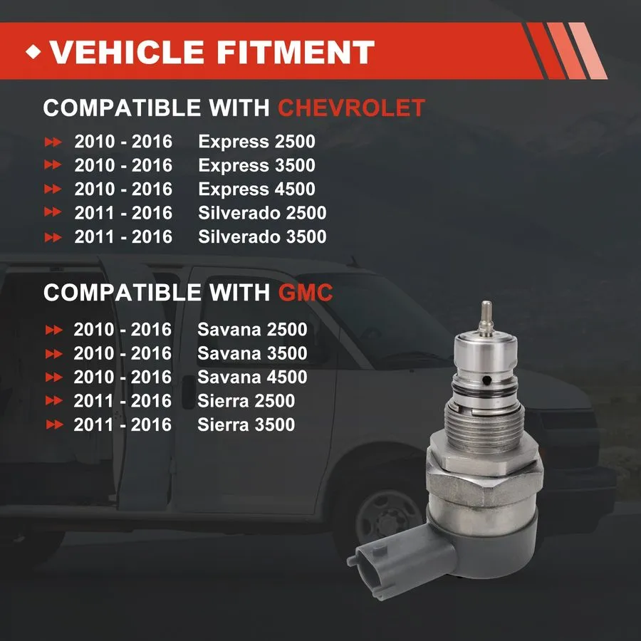 Трубопроводная арматура 12611872 Fuel Pressure Regulator для GM Duramax 6.6L LML — фото лота 1
