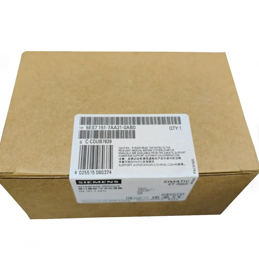 Модуль ввода-вывода Siemens SIMATIC ET200S Interface Module CPU 6ES7 151-7AA21-0 — фото лота 1