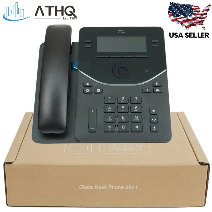 Коммутатор Cisco Refresh DP-9841-K9 VoIP IP Desk Phone 4-Line Gigabit SIP PoE HD