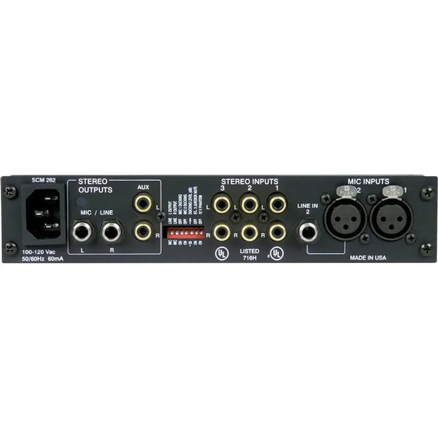 Микшерный пульт Shure SCM262 Microphone Mixer 2 SLIGHTLY DAMAGED KNOBS w5c