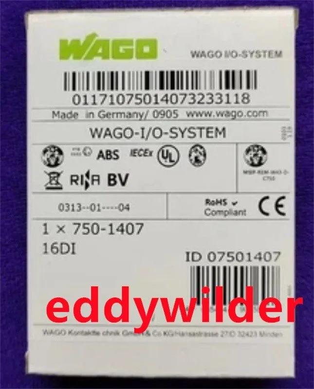 Модуль ввода-вывода Lot WAGO 750-1407 Digital Input Module 24V DC