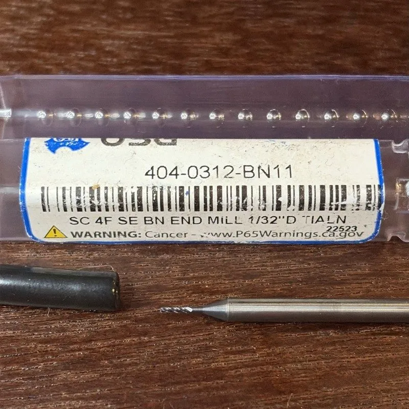 Режущий инструмент OSG 404-0312-BN11 Ball End Mill,Single End,1/32",Carbide 2TXP — фото лота 1