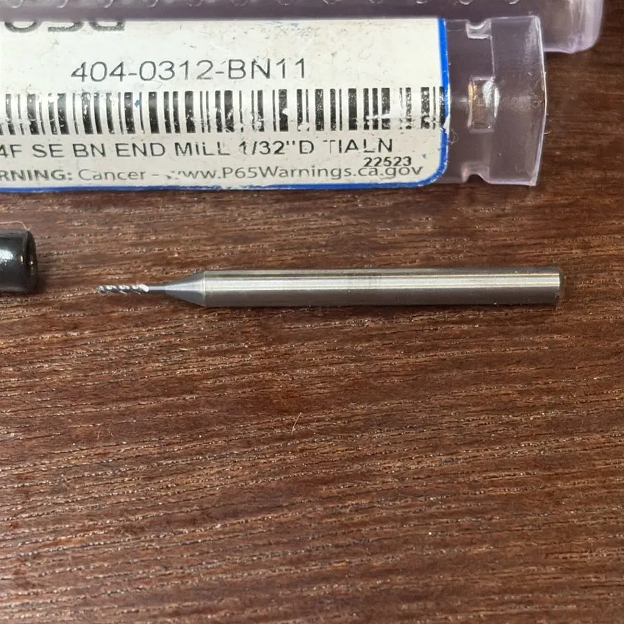 Режущий инструмент OSG 404-0312-BN11 Ball End Mill,Single End,1/32",Carbide 2TXP — фото лота 2
