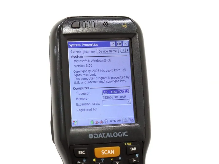 Сканер штрих-кода Datalogic Scorpio X3 Handheld Mobile Computer Barcode Scanner — фото лота 1