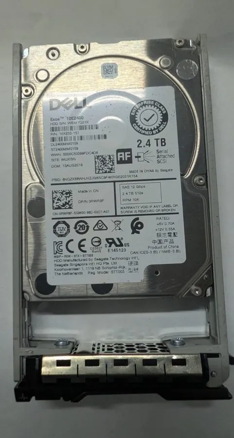 Жёсткий диск ST2400MM0159 Dell RWR8F 2.4TB 10K SAS 2.5" 12Gbps HDD Hard Drive 0R — фото лота 1