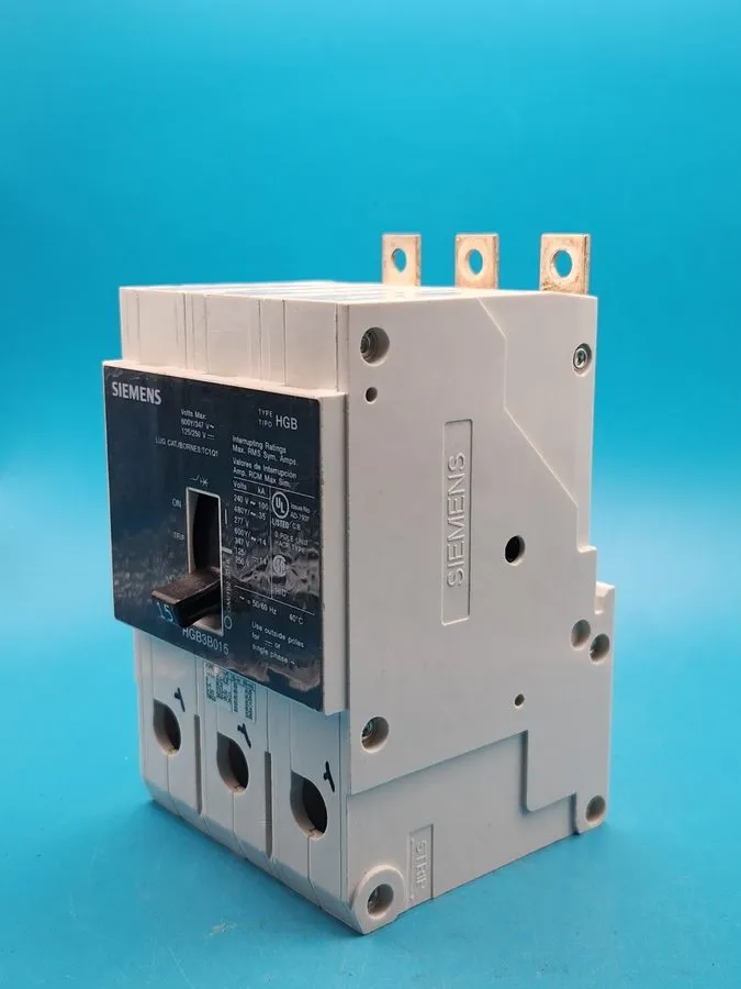 Автоматический выключатель Siemens HGB3B015 15 Amp 600Y/347V Circuit Breaker