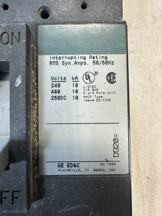 Автоматический выключатель GE Circuit Breaker TED134035 35 amp 3 Pole 480VAC 14k