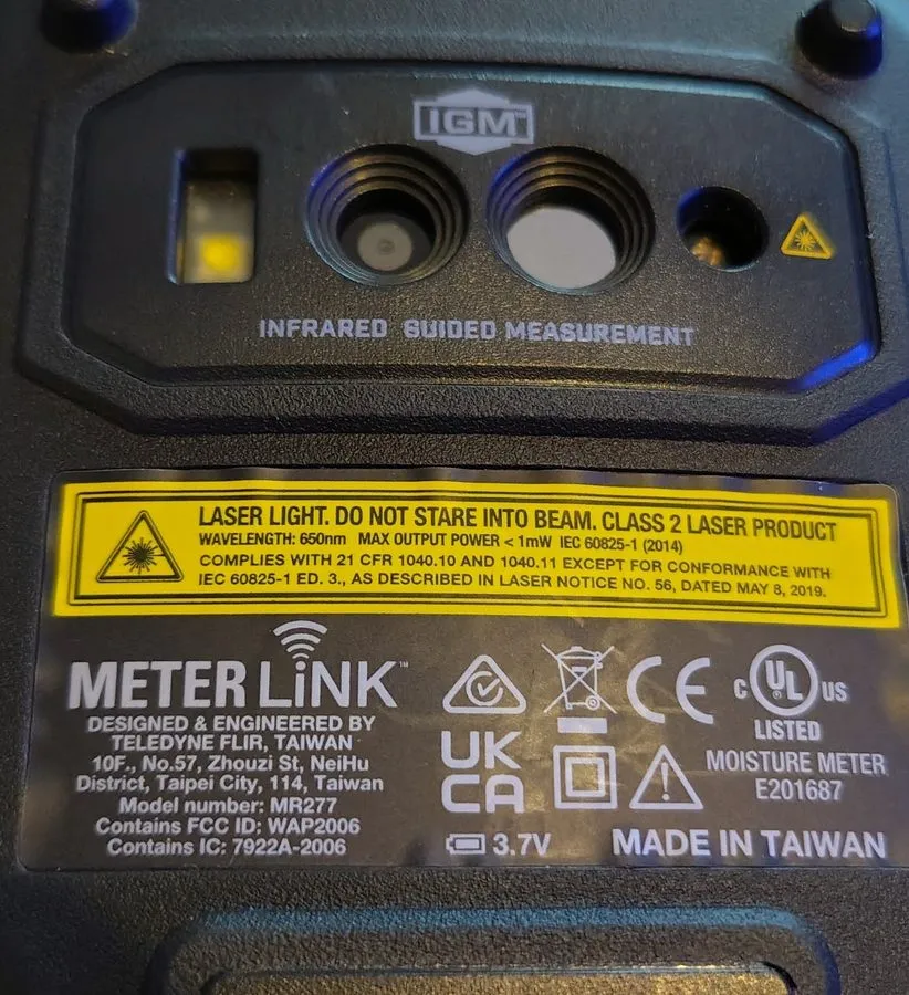 Тестер FLIR MR277 Building Inspection System Moisture Hygrometer w/ MSX IR Camer — фото лота 2