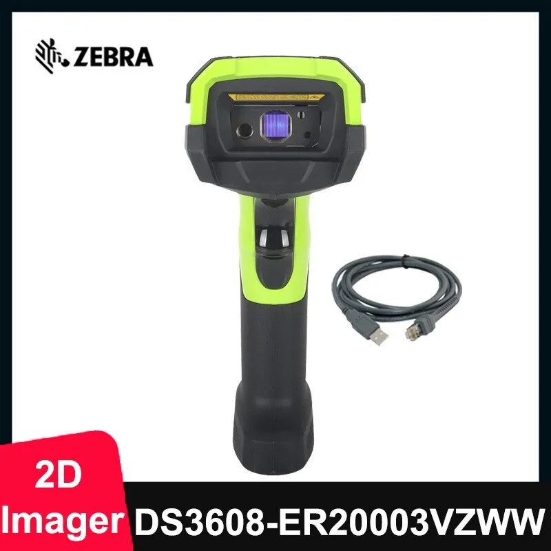 Сканер штрих-кода Zebra DS3608-ER20003VZWW 1D 2D Ultra-Rugged USB Handheld Corde