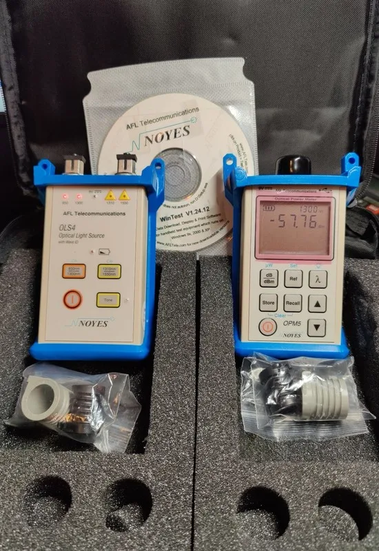 Тестер AFL Noyes SMLP5-5 SM MM Fiber Optic Loss Test Set 850/1300/1310/1550 OLS 