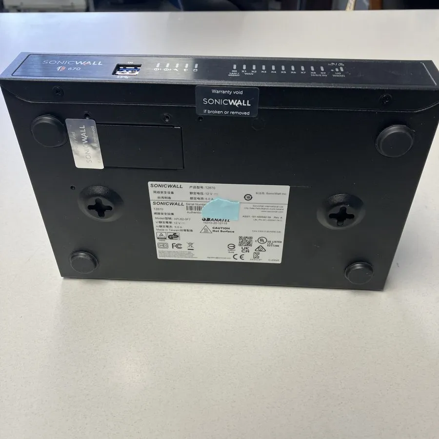 Межсетевой экран SonicWall TZ670 Network Security/Firewall Appliance — фото лота 1