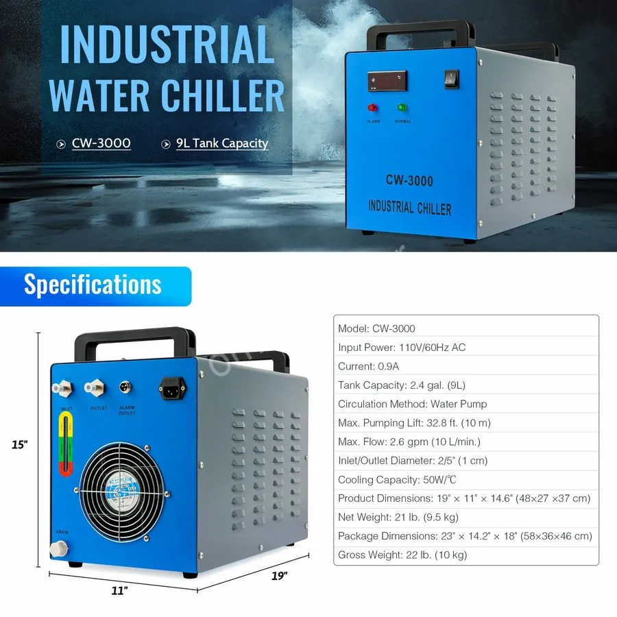 Полиграфическое оборудование Industrial Water Cooler Water Chiller CW-3000