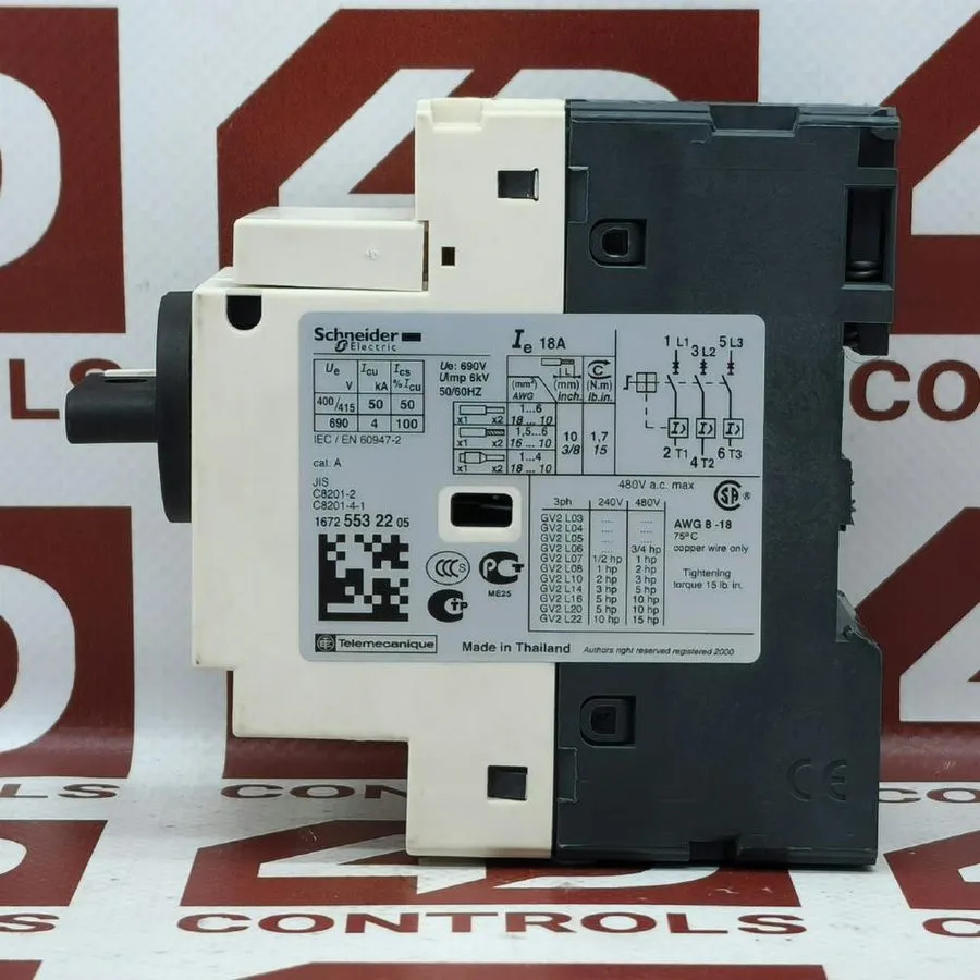 Автоматический выключатель Telemecanique GV2-L20 Magnetic Motor Circuit Breaker