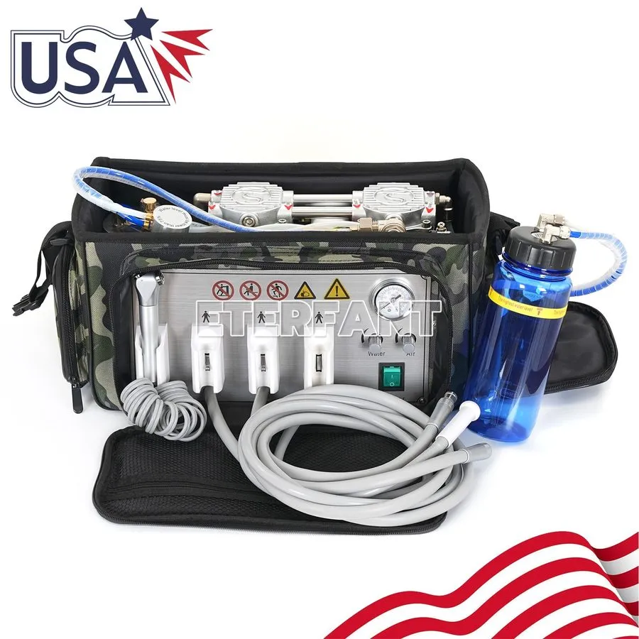 Компрессор Portable Dental Delivery Unit Bag Suction System Air Compressor 4 Hol