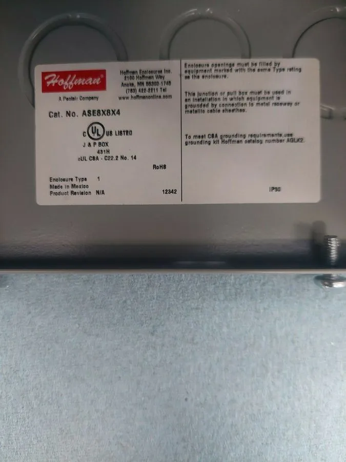 Монтажный шкаф Hoffman Enclosure 8" x 6" x 4" ASE8X8X4