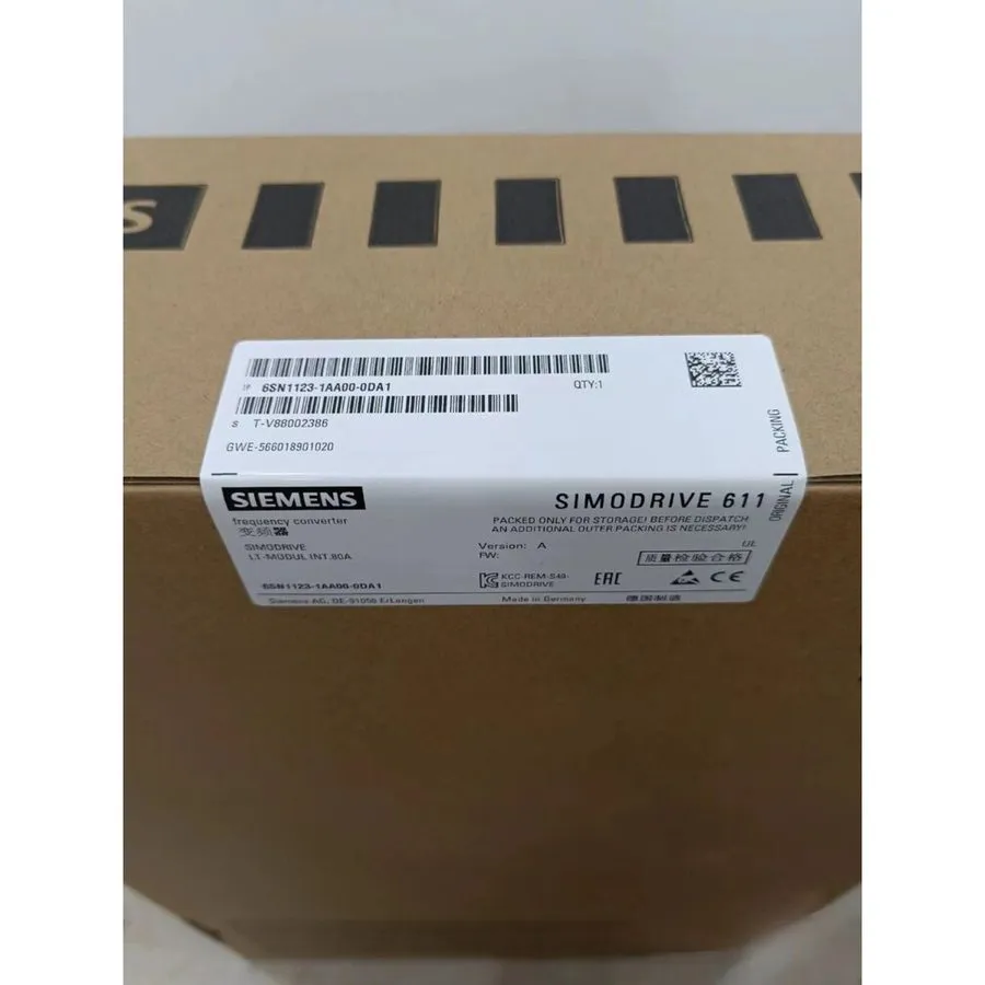 Сервоусилитель 6SN1 123-1AA00-0DA1 SIEMENS 6SN1123-1AA00-0DA1 SIMODRIVE 611 POWE