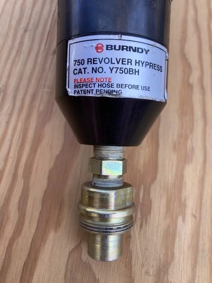 Электрооборудование Burndy Hubbell Y750BH Tool Only 12-Ton Remote Head Hydraulic — фото лота 1
