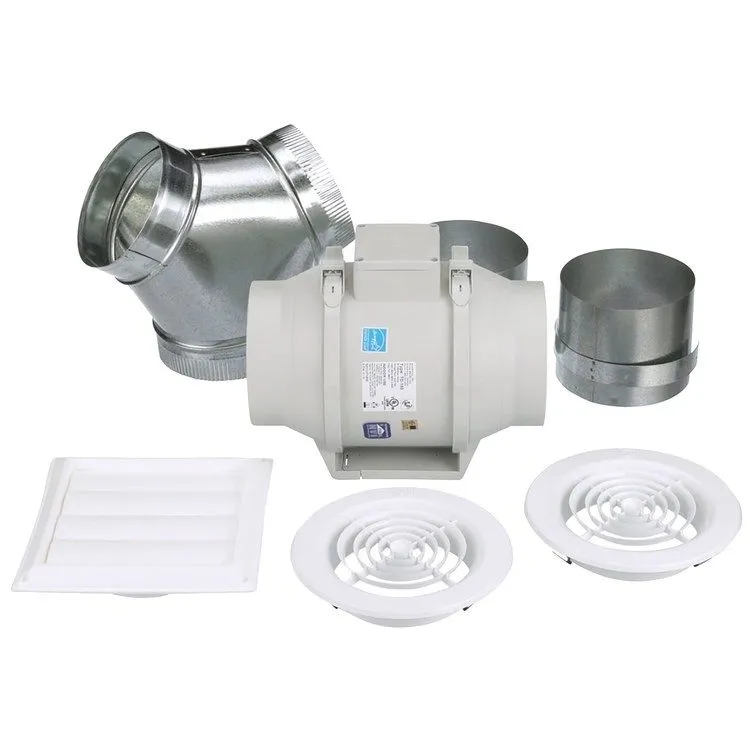 Вентилятор SOLER & PALAU TD-150 Plastic 8"D,5"H,5"W Inline Duct Fan 3CGA6