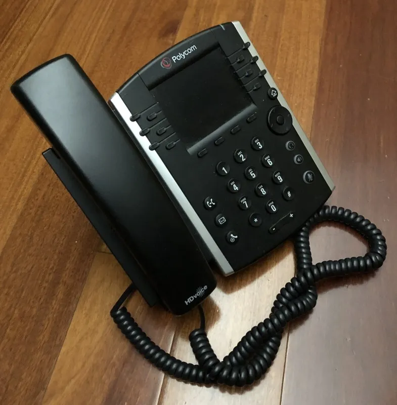 Блок питания Polycom VVX 410 Corded 12 Line PoE Phone 2201-46186-001 w/ POWER SU — фото лота 1