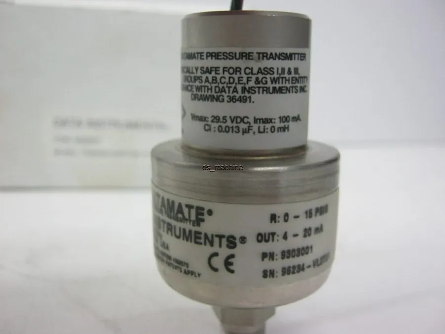 Датчик давления Data Instruments Datamate 9303001 Pressure Transmitter 0-15PSI 1