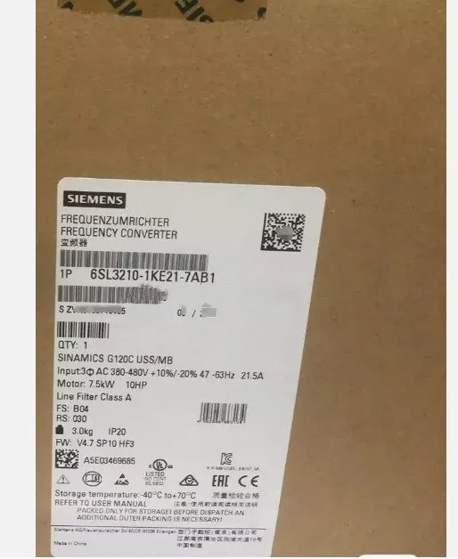 Частотный преобразователь 6SL3210-1KE21-7AB1 SIEMENS SINAMICS G120C RATED POWER