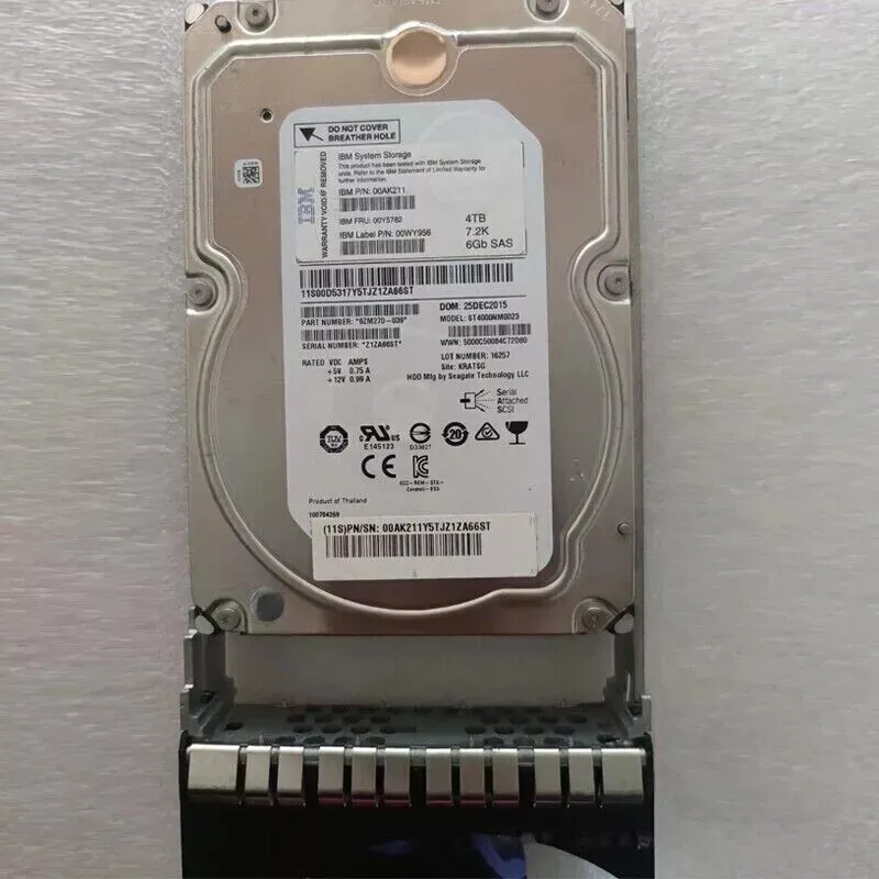 Жёсткий диск IBM 4TB 00Y5782 00AK211 00WY955 SAS 3.5 7.2K 6G Storwize AC32 V5000