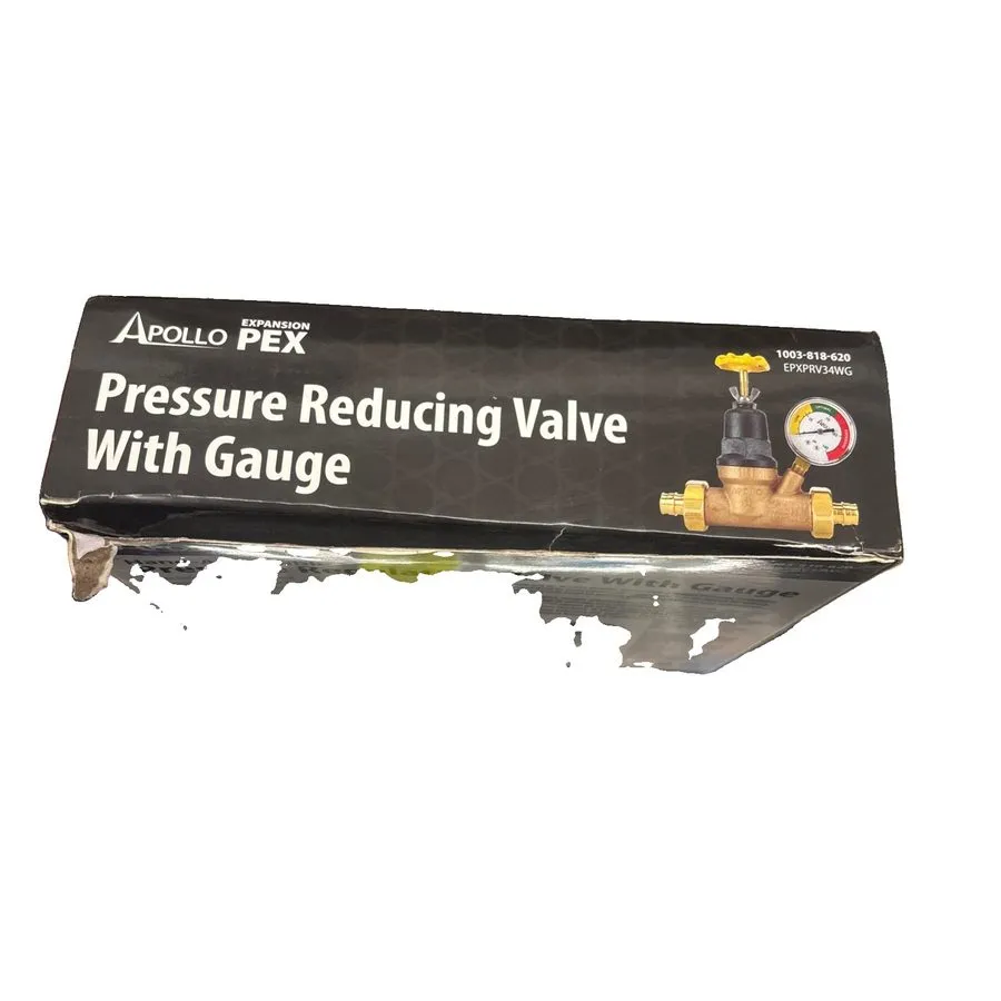 Клапан Apollo PEX EPXPRV34WG 3/4” Water Pressure Regulator Reducing VALVE w/Gaug