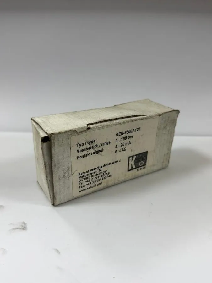 Датчик давления KOBOLD SEN-8600A125 Pressure Transmitter 0-100 bar 4-20mA G1/2 M — фото лота 2