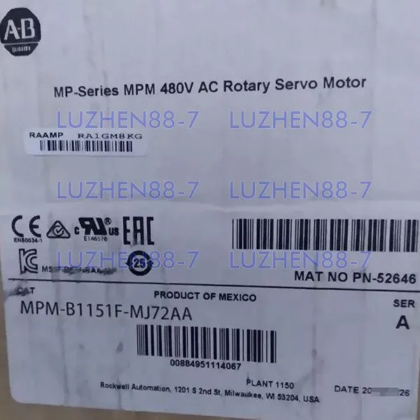 Серводвигатель Allen-Bradley MPM-B1151F-MJ72AA Servo Motor