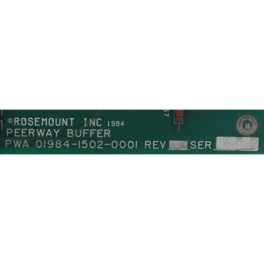 Датчик Fisher-Rosemount Systems Peerway Buffer Card UMP