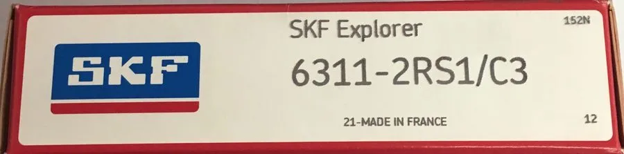 Подшипник SKF 6311-2RS1/C3 Single Row Deep Groove Ball Bearing
