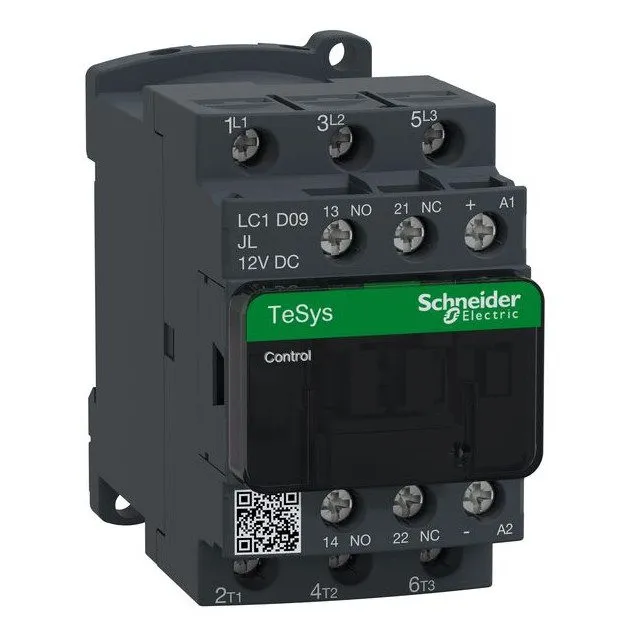 Контактор Schneider LC1D09JL TeSys Deca three-pole contactor 9 A,12V DC