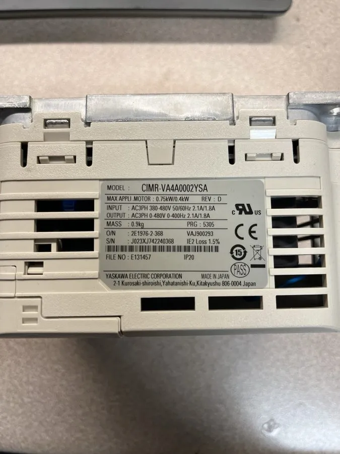 Частотный преобразователь Yaskawa V1000 Inverter CIMR-VA40002YSA VFD — фото лота 2