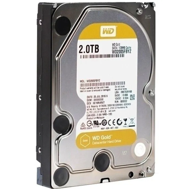 Жёсткий диск Western Digital Gold 2TB WD2005FBYZ 7200RPM 128MB SATA III 3.5" HDD