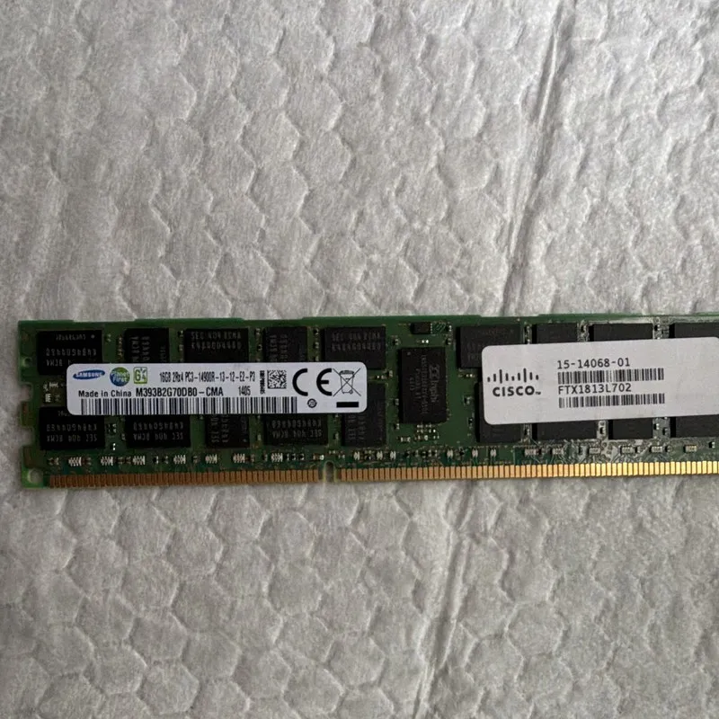 Модуль памяти Samsung 16GB 2Rx4 PC3-14900R DDR3 ECC Registered RDIMM 240p M393B2 — фото лота 1