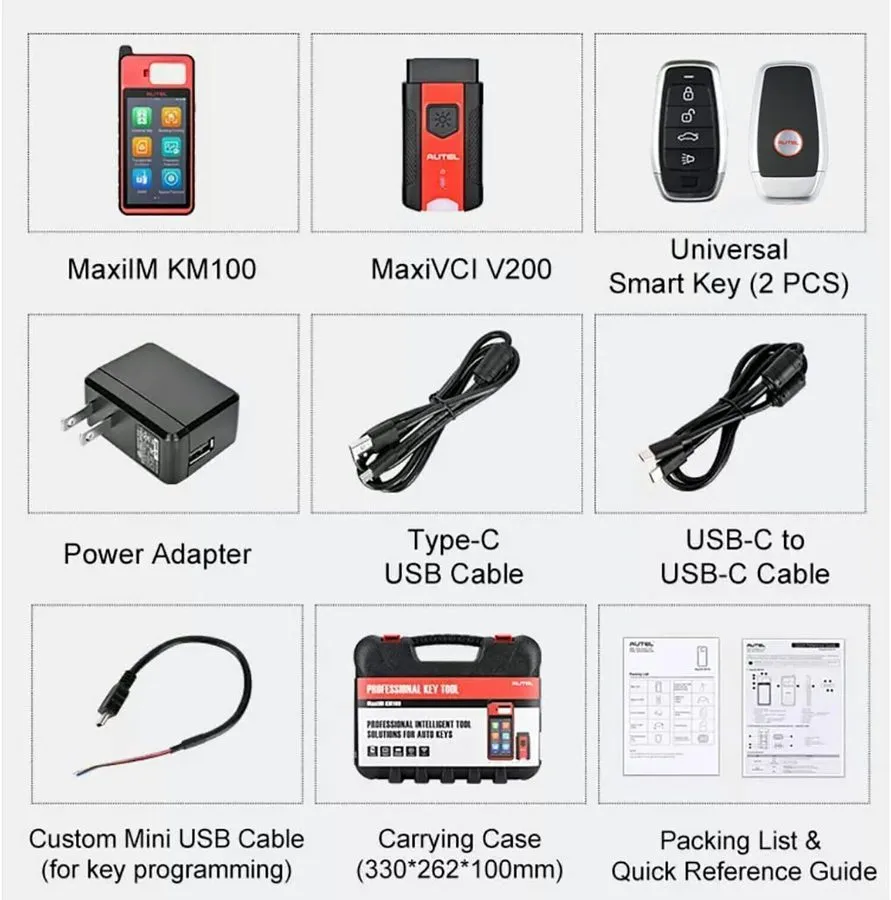 Диагностический сканер Autel MaxiIM KM100 KM100X KM100E Key FOB Generation Auto 