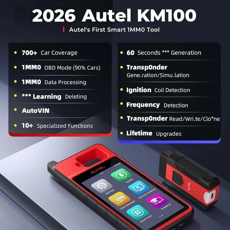 Диагностический сканер Autel MaxiIM KM100 KM100X KM100E Key FOB Generation Auto  — фото лота 2