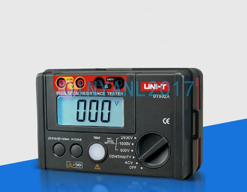 Тестер Megohmmeter Megger Digital Insulation Resistance Tester UNI-T UT502A 1000