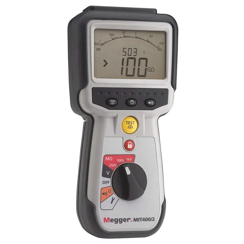 Тестер Megger MIT400/2 Insulation Resistance Tester 1000V — фото лота 1
