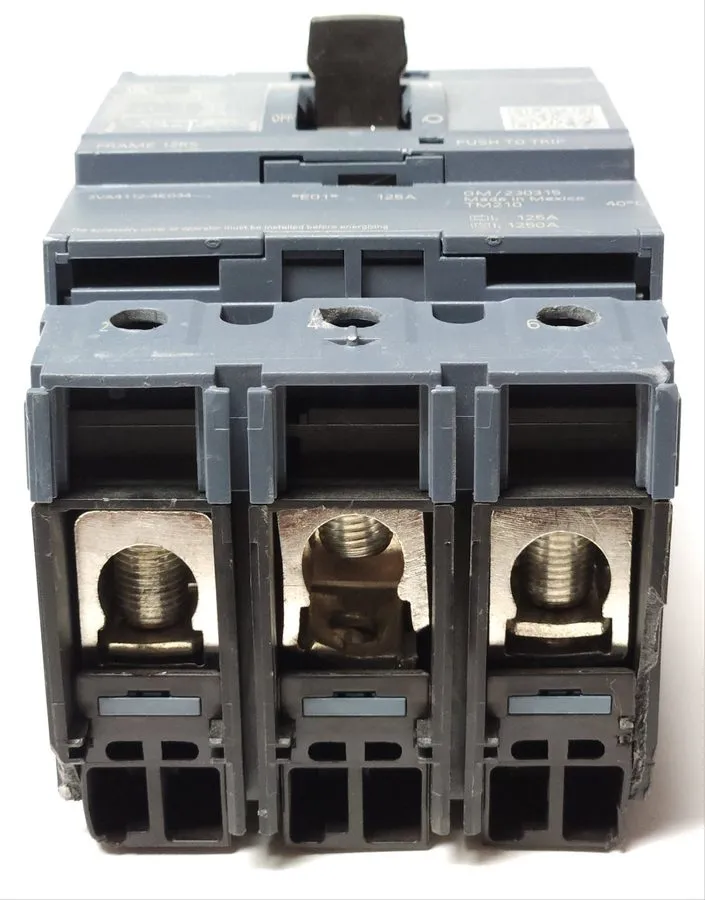 Автоматический выключатель SIEMENS 3VA4112 4ED34 0AA0 3 Pole 125 AMP 3VA4 Frame