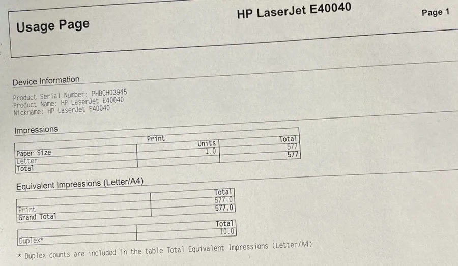 Лазерный принтер HP LaserJet Managed E40040 Duplex Network Monochrome Laser Prin