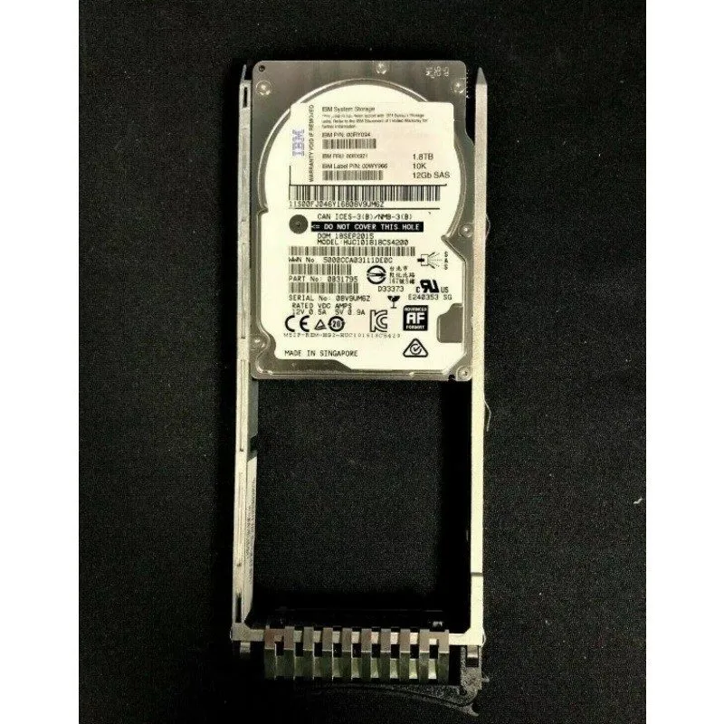 Жёсткий диск 00RX921 00RY094 00WY966 IBM 1.8TB 10K SAS 12G V5000 HDD Hard Drive