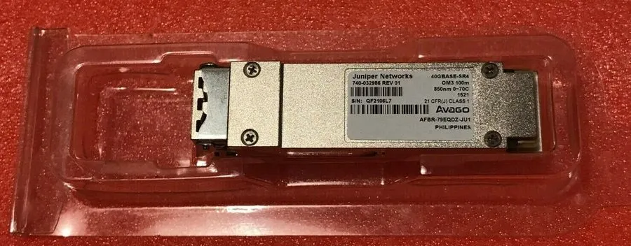 Трансивер Juniper Networks 740-032986 QFX-QSFP-40G-SR4 40GBASE-SR4 850nm MPO
