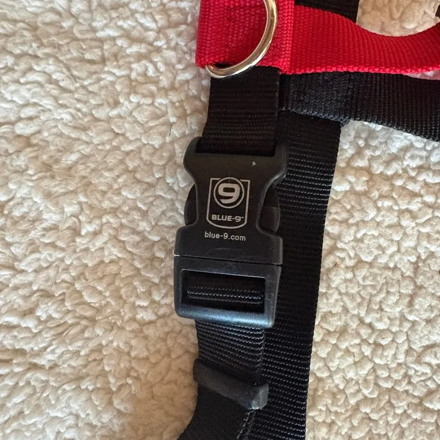 Жгут проводов Blue-9 Pet Products Buckle-Neck Balance Dog Harness Red Large 29 t — фото лота 1