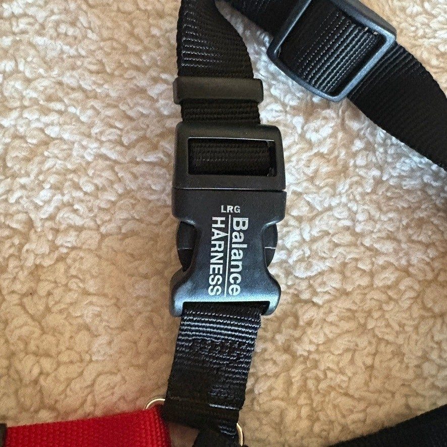 Жгут проводов Blue-9 Pet Products Buckle-Neck Balance Dog Harness Red Large 29 t — фото лота 2