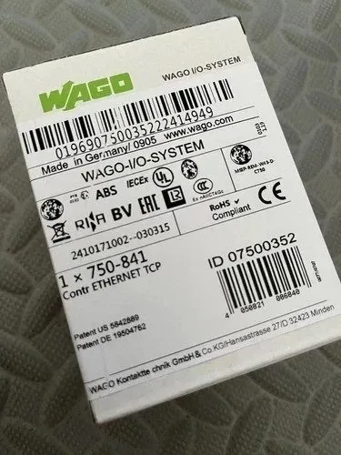 ПЛК WAGO 750-8101 PFC100 PLC CPU Module 2-Port Ethernet 24V DC
