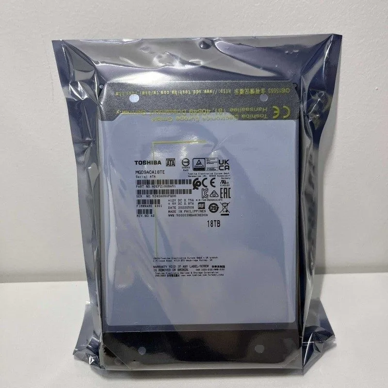 Жёсткий диск Toshiba 18TB 7200RPM 512e 3.5" SATA Enterprise Desktop Hard Drive M